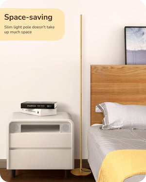 Slim Dimmable LED Corner Floor Lamp