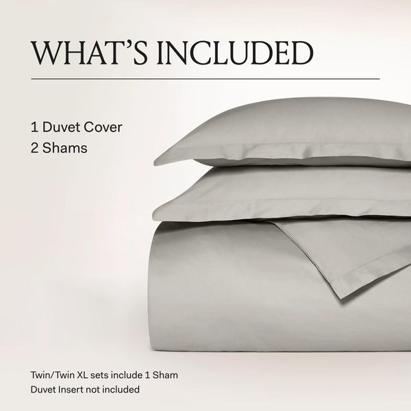 Organic Cotton Duvet Cover Set with Shams