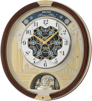 Melody in Motion Analog Wall Clock with Music & Volume Control
