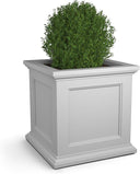 28-Inch Square Outdoor Planter Box – UV-Resistant Polyethylene, Indoor/Outdoor