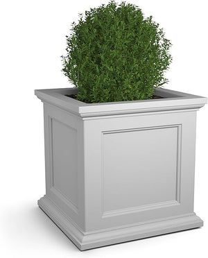 28-Inch Square Outdoor Planter Box – UV-Resistant Polyethylene, Indoor/Outdoor