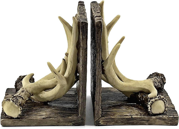 Deer Antler Bookends – Set of 2