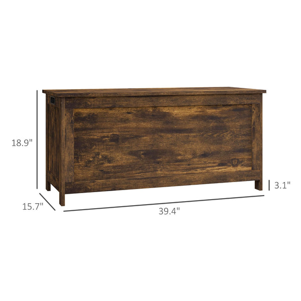 Storage Chest with Safety Hinges & Cut-Out Handles — 39.4"