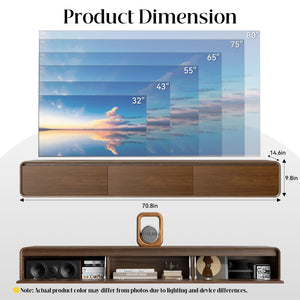 71" Floating TV Stand Wall Mounted