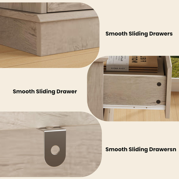 8-Drawer Double Dresser with Wide Top