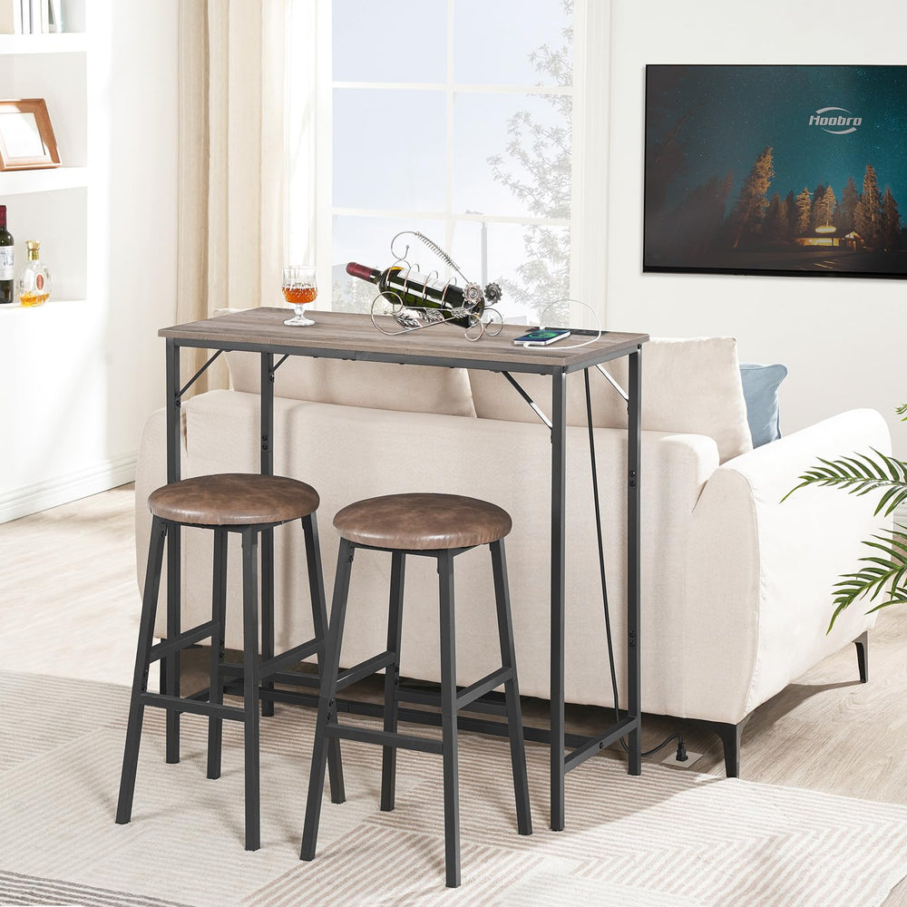 Bar Table with Charging Station