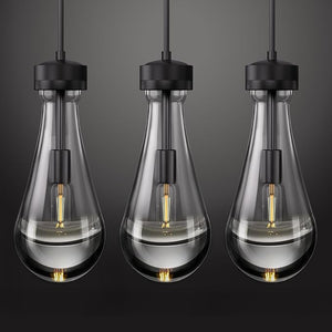 Teardrop Pendant Lights for Kitchen Island Set of 3