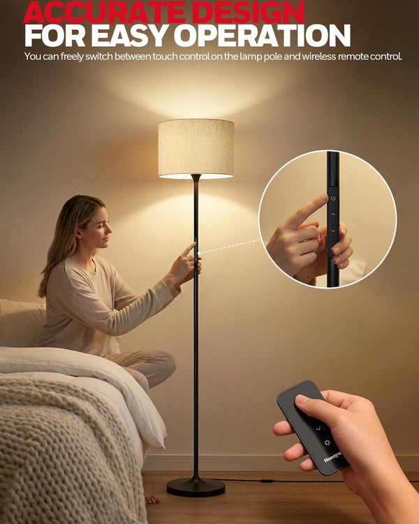 LED Floor Lamp with Remote & Touch Control