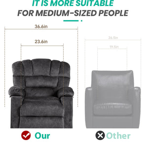 Zero Gravity Recliner Chair with Flannel Cushion