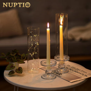 Glass Hurricane Candle Holders for Pillar & Taper Candles
