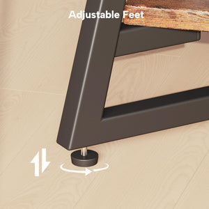 Round Coffee Table with Storage – 2-Tier Modern Wood & Metal Design