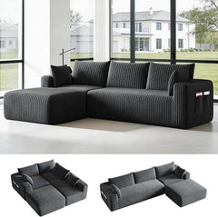 Modular L-Shaped Sectional Sofa with Chaise
