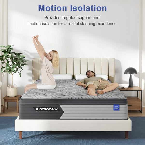 Hybrid Cooling Mattress – Firm Support, Gel Memory Foam & Pocket Springs