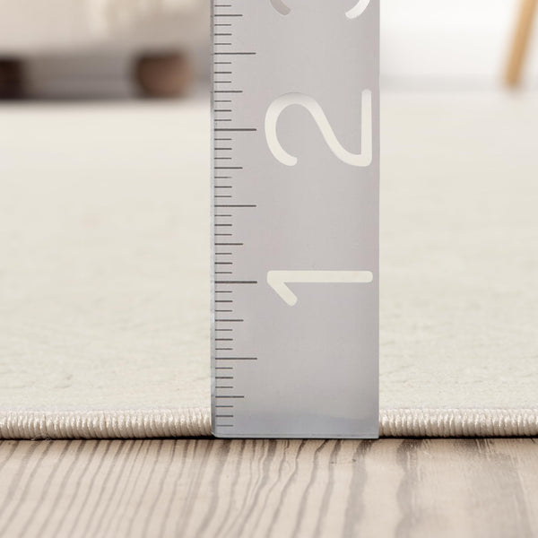 Cream Area Rug – Washable Vintage Geometric Design