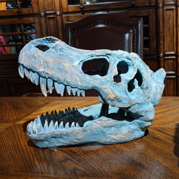 T-Rex Skull Wall Decor – Resin Dinosaur Head Trophy