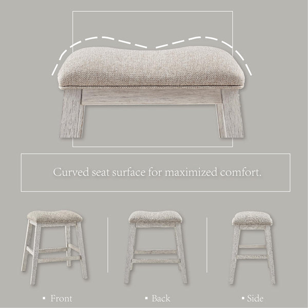 Counter Height Upholstered Barstool Set of 2