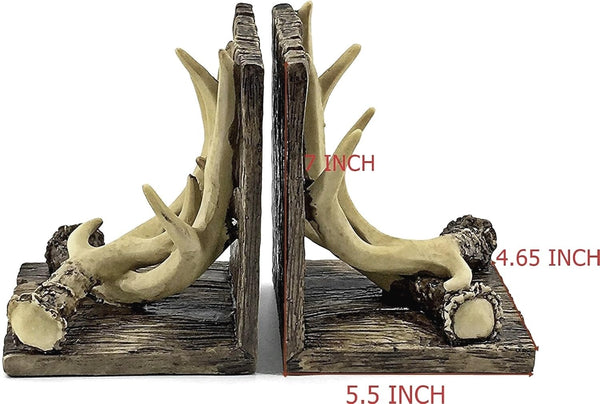 Deer Antler Bookends – Set of 2