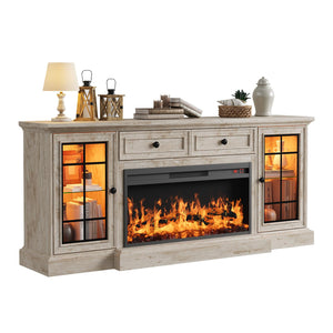 70" Fireplace TV Stand with 36" Electric Fireplace