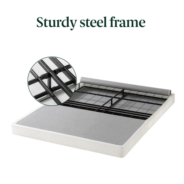 4-Inch No-Assembly Folding Metal Box Spring Mattress Foundation
