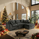 Modular L-Shape Sectional Sofa with Ottoman | Cloud Foam Couch