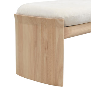 Fabric Upholstered Ottoman Bench