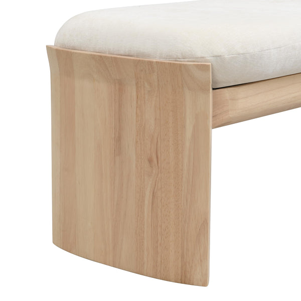 Fabric Upholstered Ottoman Bench