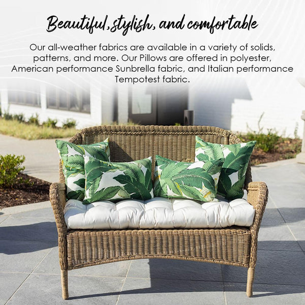 Outdoor Throw Pillows Set of 4 – 17"x17" Reversible Polyester