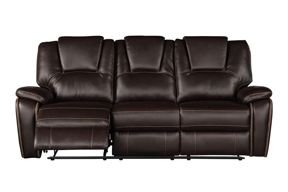 3-Piece Leather Recliner Sofa Set