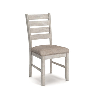 7-Piece Farmhouse Dining Table Set with 6 Upholstered Chairs