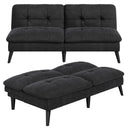 Mid-Century Modern Futon Sofa Bed with Adjustable Backrest