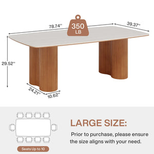 Sintered Stone Dining Table for 8-10