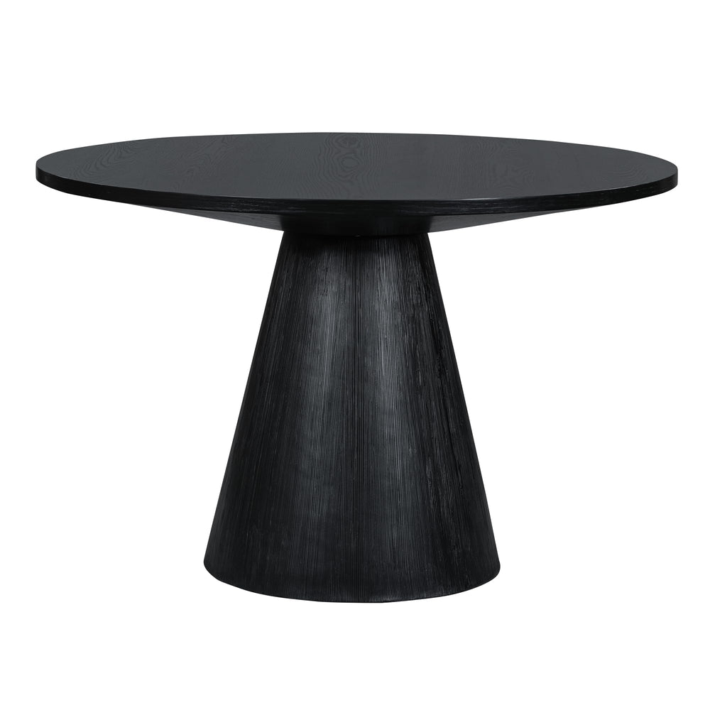 Round Dining Table – Retro Wooden, Seats 4