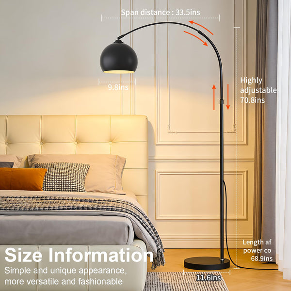 Arc Floor Lamp with Remote Control