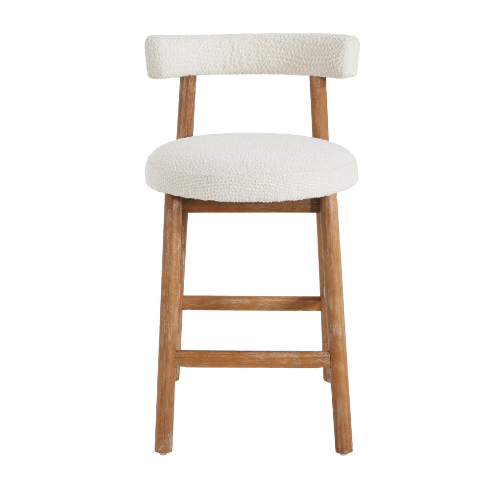 Boucle Counter Height Bar Stools, Set of 2