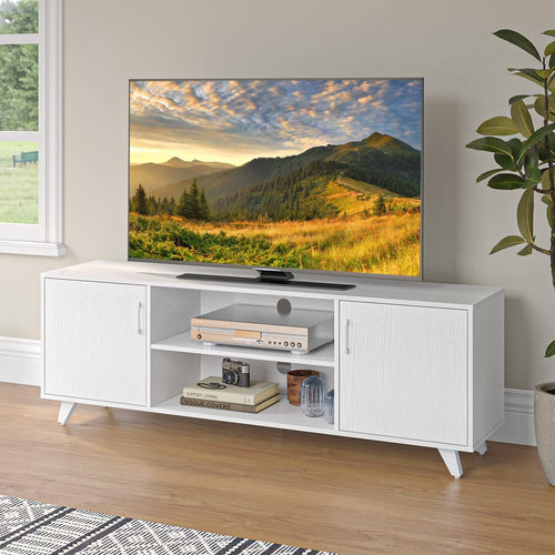 63" TV Stand with Doors and Shelves
