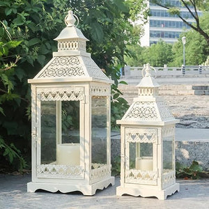 Decorative Outdoor & Indoor Candle Lanterns Set of 2