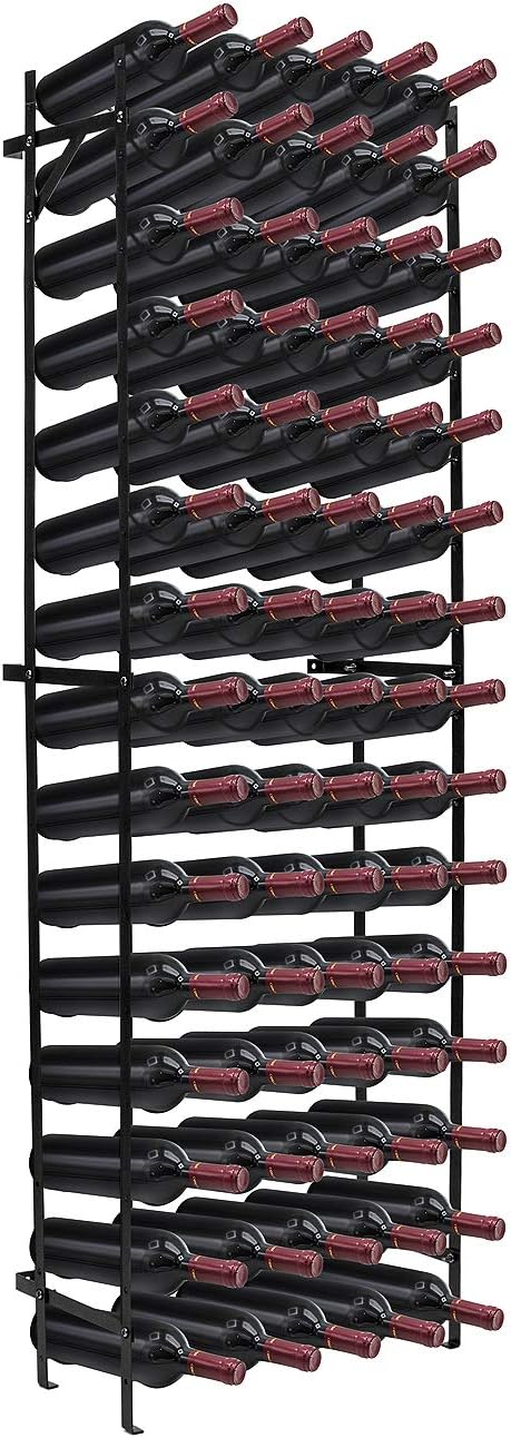 Metal Floor Standing Wine Rack – 75 to 150 Bottle Capacity