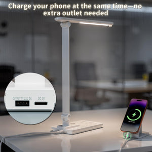 LED Desk Lamp with USB Port & Touch Control