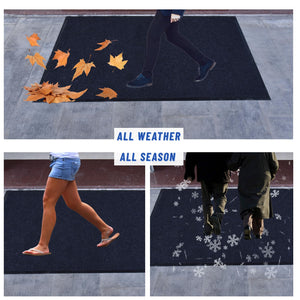 Heavy-Duty Indoor Outdoor Door Mat with Anti-Slip PVC Backing