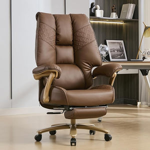 Big & Tall Reclining Executive Office Chair with Footrest
