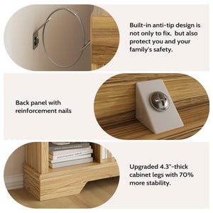 10-Cube Storage Organizer Bookshelf – 4-Tier Shelving Unit