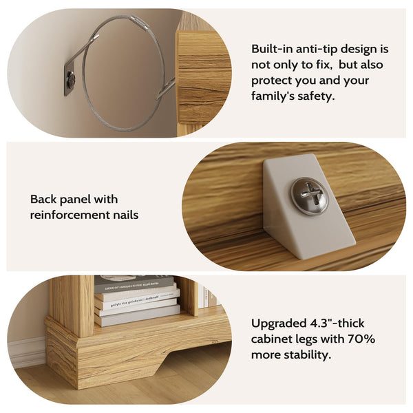 10-Cube Storage Organizer Bookshelf – 4-Tier Shelving Unit