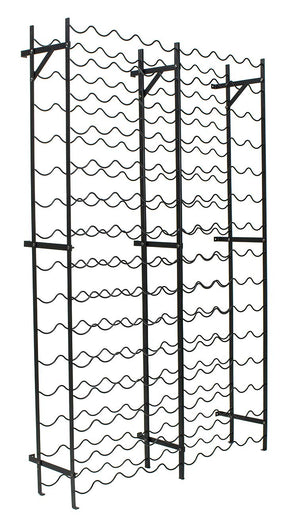 15-Tier Freestanding Metal Wine Rack – 75 or 150 Bottle Storage