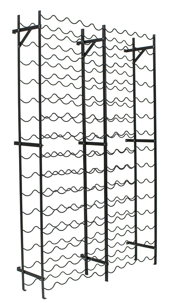15-Tier Freestanding Metal Wine Rack – 75 or 150 Bottle Storage