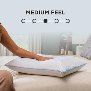 Dual Cooling Memory Foam Bed Pillow 2-Pack