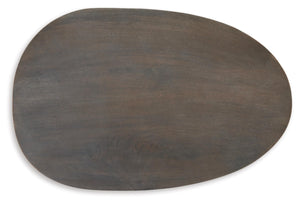 Signature Design by Ashley Cormmet Industrial Accent Table with Metal Base, Dark Brown & Black