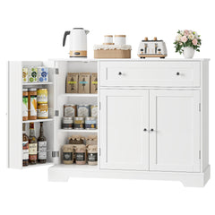Buffet Cabinet with Storage & Adjustable Shelf