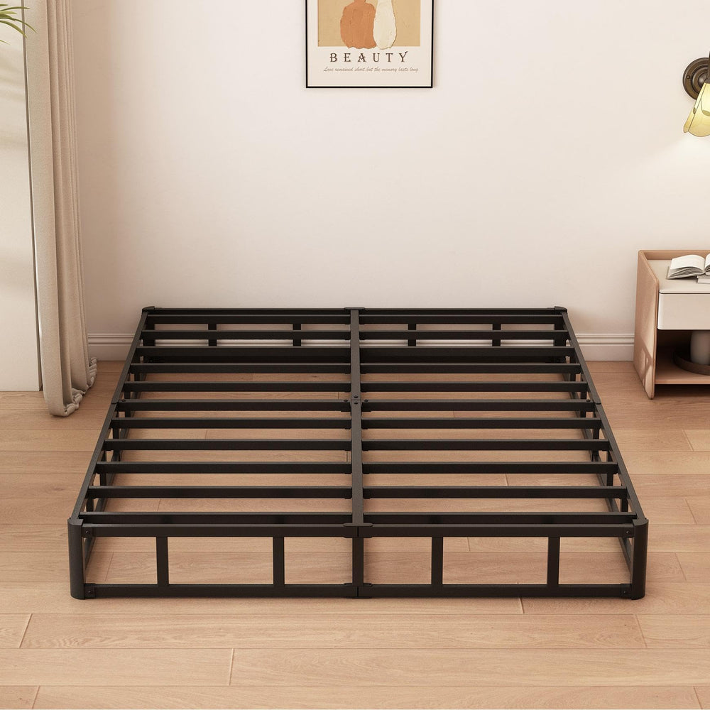 Box Spring with Fabric Cover – 8" High Profile Metal Mattress Foundation