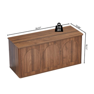 Lift-Top Storage Bench with Hidden Compartment