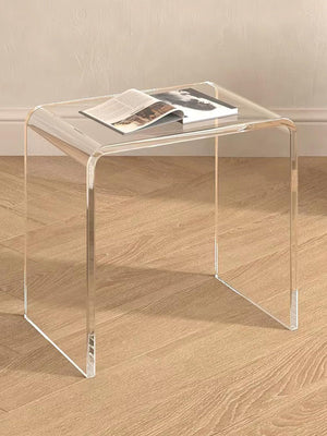 Clear Acrylic End Table Set of 2 – 12"D x 16"W x 18"H